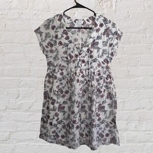 True Craft Floral Dress With Raw Hem Size XXS